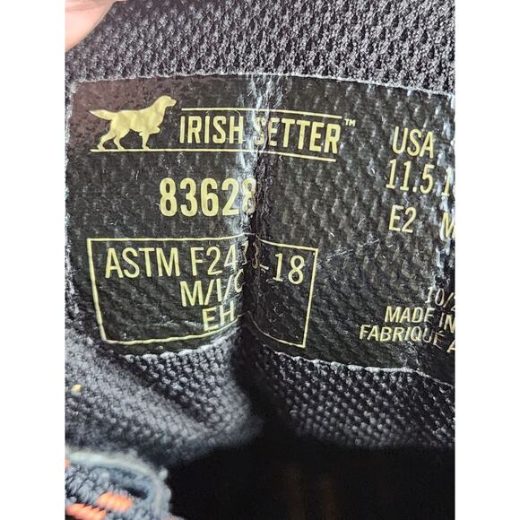 Irish Setter Boots Men 11.5 Work UltraDry Waterproof 83628 Leather Safety Hiking - Picture 16 of 16